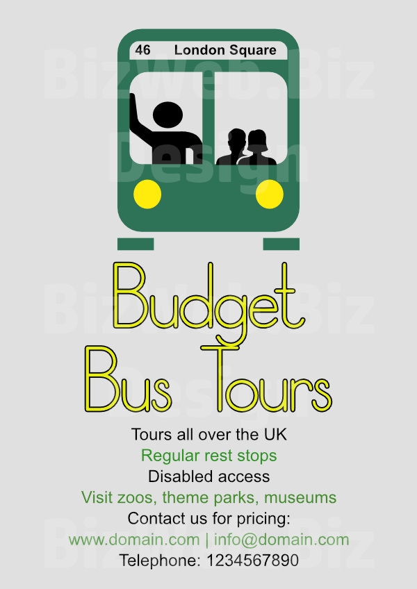 Bus Tour Poster - A4 or A3