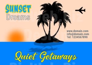 Quiet getaways - holiday poster