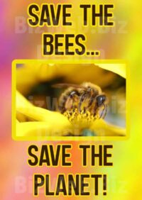 Save The Bees Poster - A4