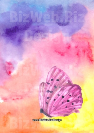 Blank Pattern Template, Butterfly