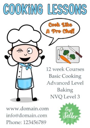 Cooking lessons leaflet