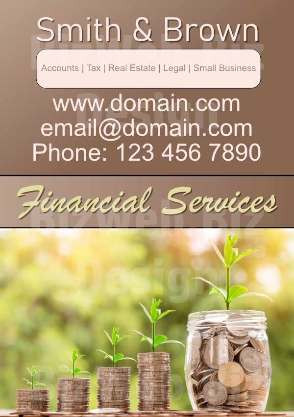 Financial services leaflet