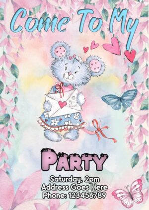 Girl's Party Invitation