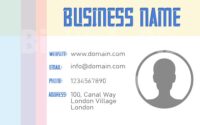 Pastel Business Card