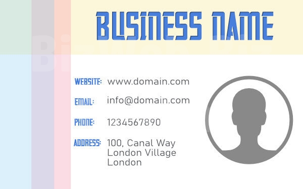 Pastel Business Card