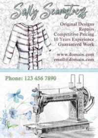 Seamstress/Sewing Services Leaflet - A5