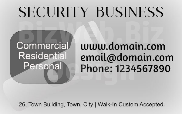 Security Services Business Card