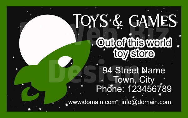 Toy Store Business Card