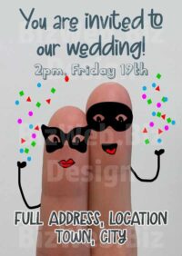 Funny Wedding Invitation - A6