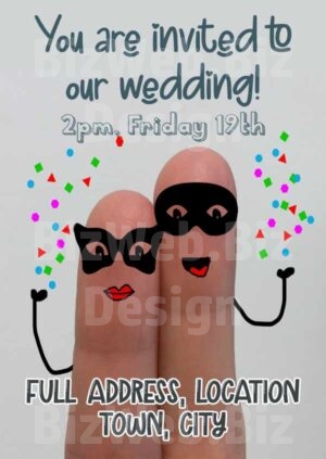 Funny wedding invitation