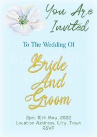 Lily Wedding Invitation - A5